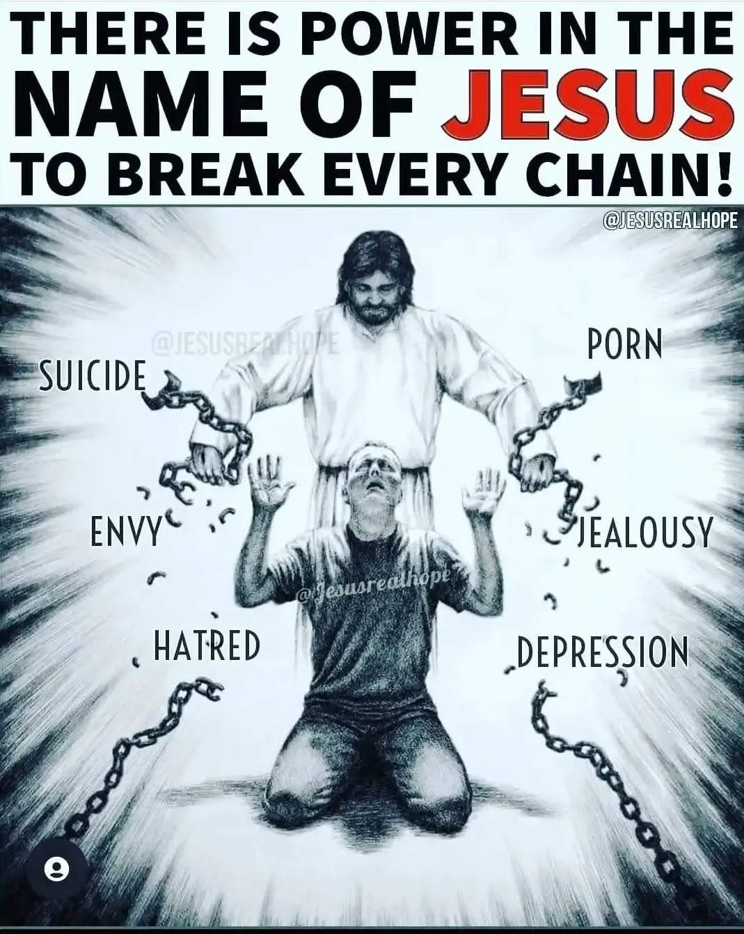 jesus breaking chains